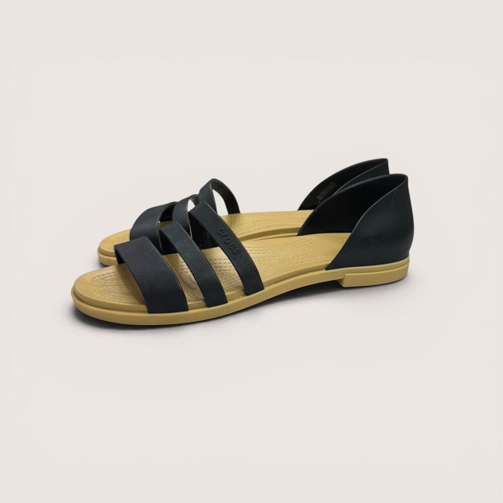 Crocs Women’s Tulum Open Toe Strappy Slip On Flat Sandals Size 10 - Picture 3 of 12